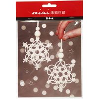 Produktbild: Creativ Company DIY Sets Macram&eacute; Mini Kreativ Set, Schneeflocke aus Makramee, H 10 cm, Kreativ Box
