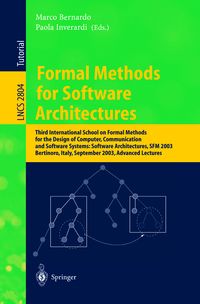 Produktbild: Formal Methods for Software Architectures
