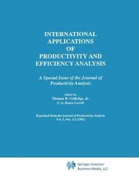 Produktbild: International Applications of Productivity and Efficiency Analysis