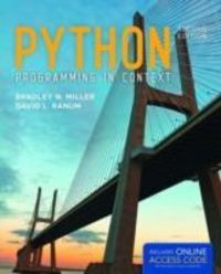 Produktbild: Miller, B: Python Programming In Context