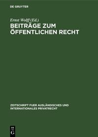 Produktbild: Beitr&auml;ge zum &Ouml;ffentlichen Recht