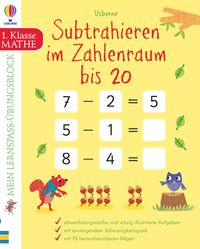 Produktbild: Mein Lernspa&szlig;-&Uuml;bungsblock: Subtrahieren im Zahlenraum bis 20