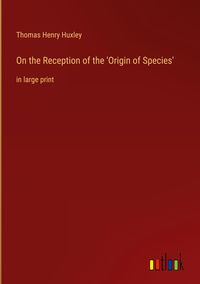 Produktbild: On the Reception of the 'Origin of Species'