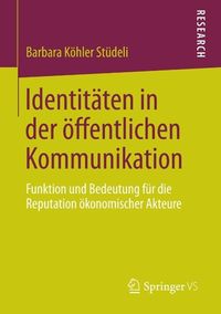 Produktbild: Identit&auml;ten in der &ouml;ffentlichen Kommunikation