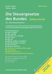 Produktbild: Die Steuergesetze des Bundes &ndash; Edition Z&uuml;rich 2026