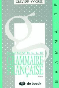 Produktbild: Nouvelle grammaire francaise