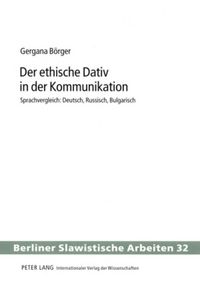 Produktbild: Der ethische Dativ in der Kommunikation