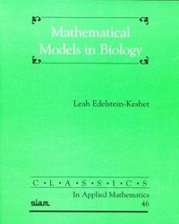 Produktbild: Mathematical Models in Biology