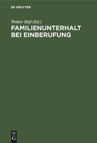 Produktbild: Familienunterhalt bei Einberufung