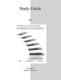 Produktbild: Study Guide to Accompany Statistical Techniques in Business & Economics 15e