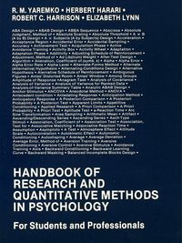 Produktbild: Handbook of Research and Quantitative Methods in Psychology