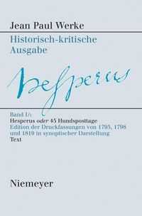 Produktbild: Hesperus oder 45 Hundsposttage