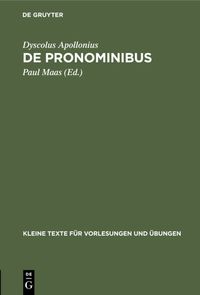 Produktbild: De Pronominibus