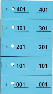 Produktbild: Garderobenbl&ouml;cke 1-500 blau