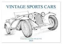 Produktbild: Vintage Sports Cars (Wandkalender 2026 DIN A2 quer), CALVENDO Monatskalender