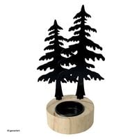 Produktbild: HTI-Living Teelichthalter Wald Schwarz Teelichthalter Wald Schwarz