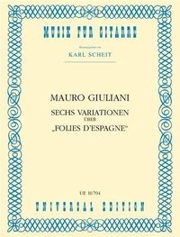 Produktbild: Giuliani, M: 6 Variationen &uuml;ber "Folies d'Espagne"