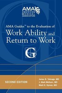 Produktbild: AMA Guides to the Evaluation of Work Ability and Return to Work