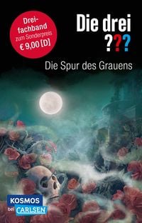 Produktbild: Die drei ???: Die Spur des Grauens. Dreifachband (Enth&auml;lt die B&auml;nde: Im Haus des Henkers, Die Villa der Toten, Die fl&uuml;sternden Puppen)