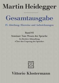 Produktbild: Vom Wesen der Sprache.