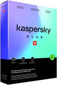Produktbild: Kaspersky Plus (10 PC) [PC/Mac/Android] (D/F/I)