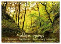 Produktbild: Waldspazierg&auml;nge: Entspannen - Kraft tanken - Besinnen auf sich selbst (Tischkalender 2027 DIN A5 quer), CALVENDO Monatskalender