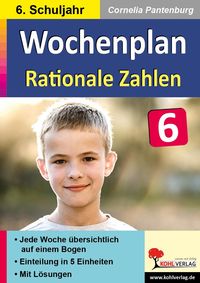 Produktbild: Wochenplan Rationale Zahlen / Klasse 6