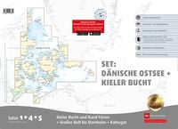 Produktbild: Sportbootkarten Satz 1, 4 und 5 Set: D&auml;nische Ostsee und Kieler Bucht (Ausgabe 2024)