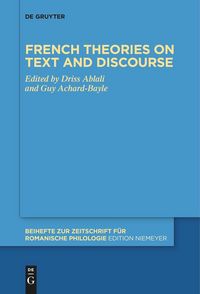 Produktbild: French theories on text and discourse