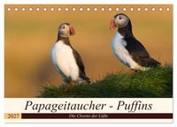 Produktbild: Papageitaucher - Puffins (Tischkalender 2027 DIN A5 quer), CALVENDO Monatskalender