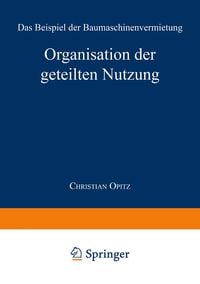 Produktbild: Organisation der geteilten Nutzung