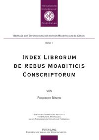 Produktbild: Index Librorum de Rebus Moabiticis Conscriptorum