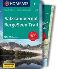 Produktbild: KOMPASS Wanderf&uuml;hrer Salzkammergut BergeSeen Trail, 61 Touren mit Extra-Tourenkarte