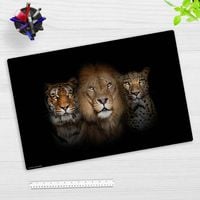 Produktbild: Cover-your-desk Schreibtischunterlage f&uuml;r Kinder Raubkatzen L&ouml;weTigerLeopard, aus hochwertigem Vinyl, 60 x 40 cm