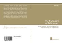 Produktbild: Das Grundrecht auf Datenschutz