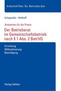 Produktbild: Der Betriebsrat im Gemeinschaftsbetrieb nach &sect; 1 Abs. 2 BetrVG