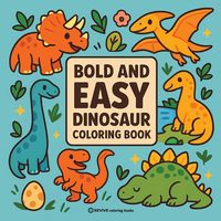 Produktbild: Bold & Easy Dinosaur Coloring Book