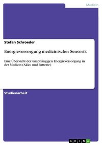 Produktbild: Energieversorgung medizinischer Sensorik