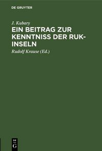 Produktbild: Ein Beitrag zur Kenntniss der Ruk-Inseln