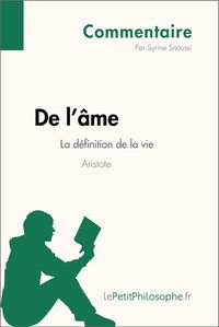 Produktbild: De l'&acirc;me d'Aristote - La d&eacute;finition de la vie (Commentaire)
