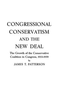 Produktbild: Congressional Conservatism and the New Deal