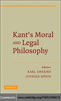 Produktbild: Kant's Moral and Legal Philosophy