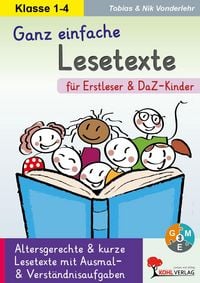 Produktbild: Ganz einfache Lesetexte f&uuml;r Erstleser und DaZ-Kinder