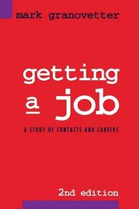 Produktbild: Granovetter, M: Getting a Job