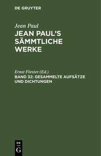 Produktbild: Gesammelte Aufs&auml;tze und Dichtungen