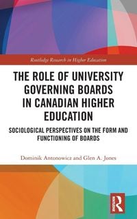 Produktbild: The Role of University Governing Boards in Canadian Higher Education