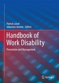 Produktbild: Handbook of Work Disability