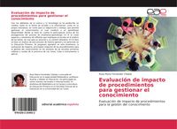 Produktbild: Evaluación de impacto de procedimientos para gestionar el conocimiento