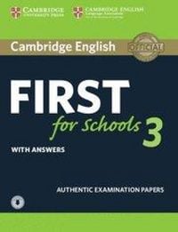 Produktbild: Cambridge English First for Schools 3 Student's Book with Answers with Audio