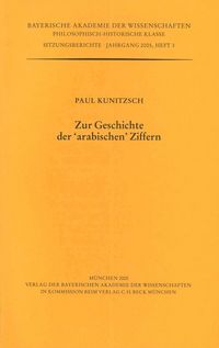 Produktbild: Zur Geschichte der "arabischen" Ziffern